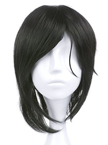 CoolChange Cosplay Perücke von Sebastian Michaelis für Black Butler Fans | Schwarz von CoolChange