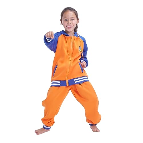 CoolChange Son Goku Trainingsanzug für Kinder im Baseball Style | Jacke und Hose | Größe: 140 von CoolChange