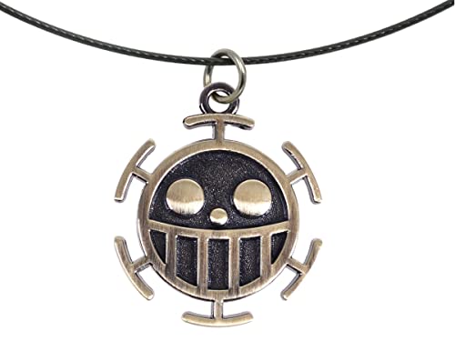 Halskette von Trafalgar Law mit Jolly Roger der Heart Piratenbande von CoolChange