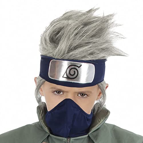 Kakashi Hatake Kinder Perücke | Für Naruto Shippuden Cosplay Kinder Verkleidung | Silber von CoolChange