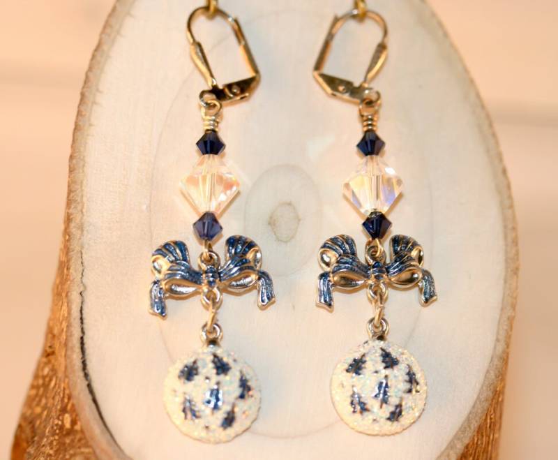 Ohrringe, Ohrringe Baumeln, Baumeln Tropfen Cocktail Datum Glitzernde Aufregende Weihnachten von CoolCreationsByCindy