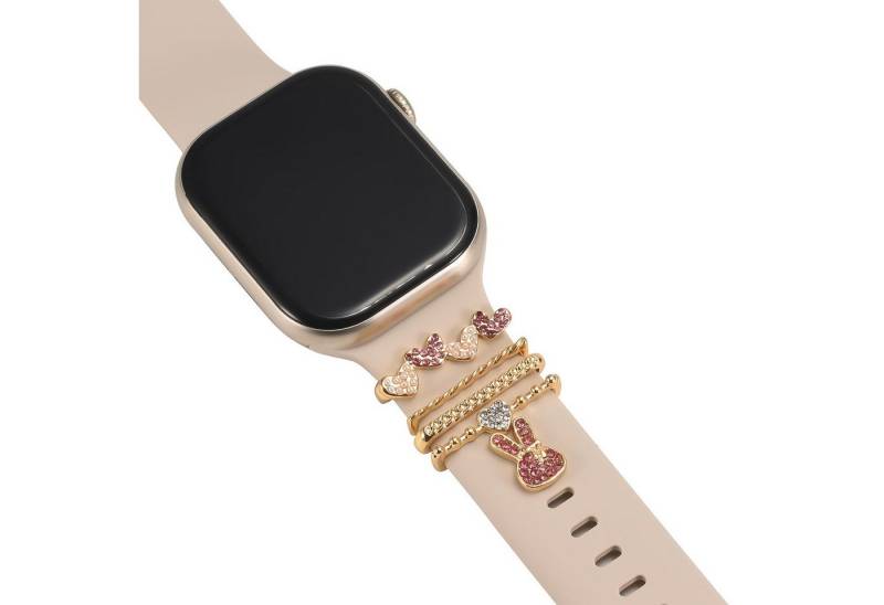 CoolGadget Smartwatch-Armband Uhren Charms Schmuck Ringe Deko Loops Motiv Clips, passend für alle Apple Watch und Samsung Galaxy Watch Modelle von CoolGadget