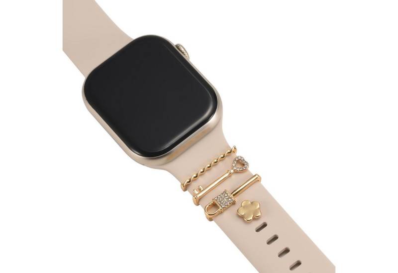 CoolGadget Smartwatch-Armband Uhren Charms Schmuck Ringe Deko Loops Motiv Clips, passend für alle Apple Watch und Samsung Galaxy Watch Modelle von CoolGadget