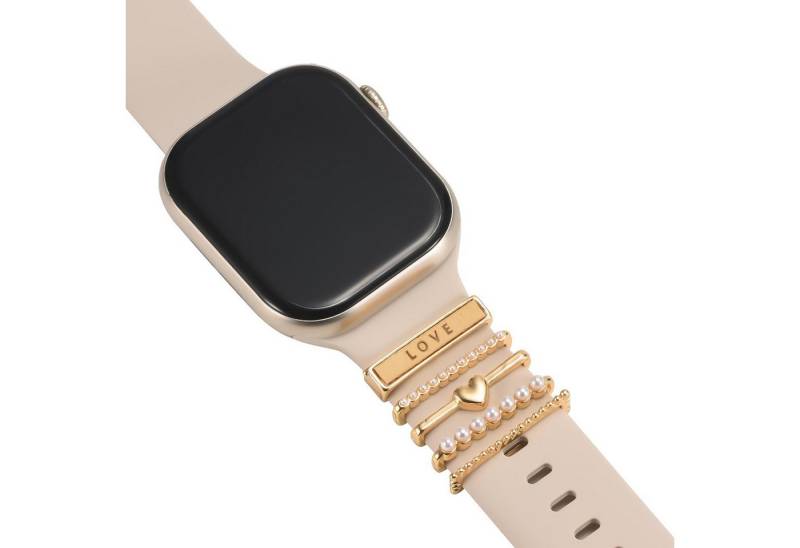 CoolGadget Smartwatch-Armband Uhren Charms Schmuck Ringe Deko Loops Motiv Clips, passend für alle Apple Watch und Samsung Galaxy Watch Modelle von CoolGadget