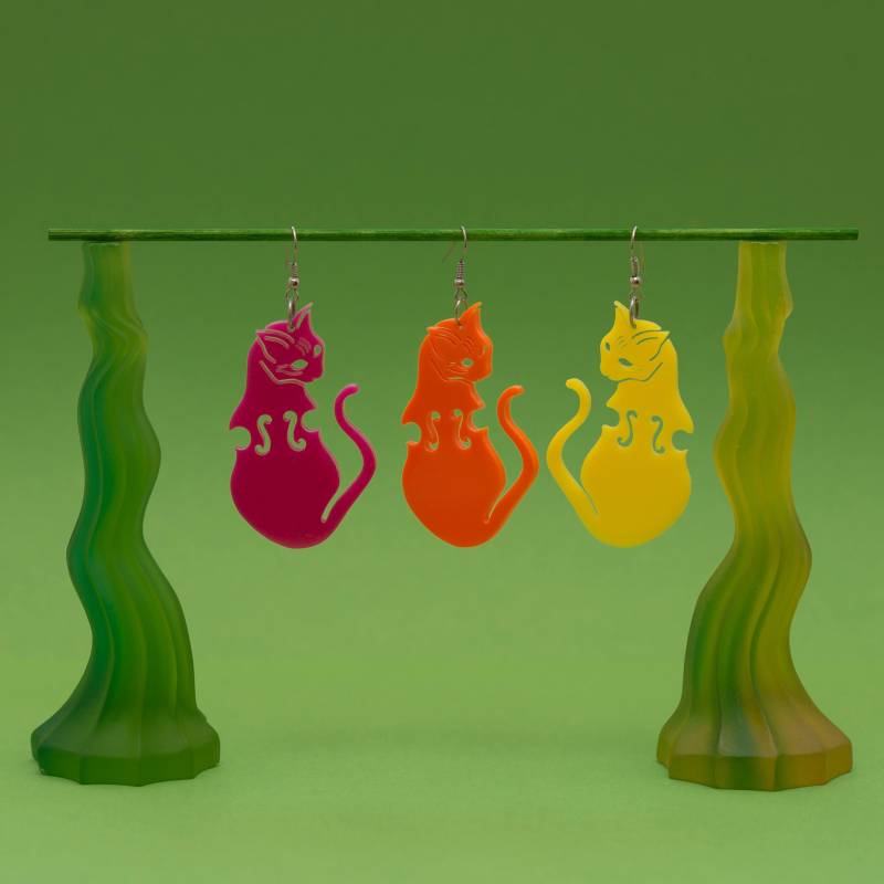 Cool Jazz Cats - Lasergeschnittene Acrylohrringe Cool Jazz Cats - Lasergeschnittene Acrylohrringe von CoolJazzCats