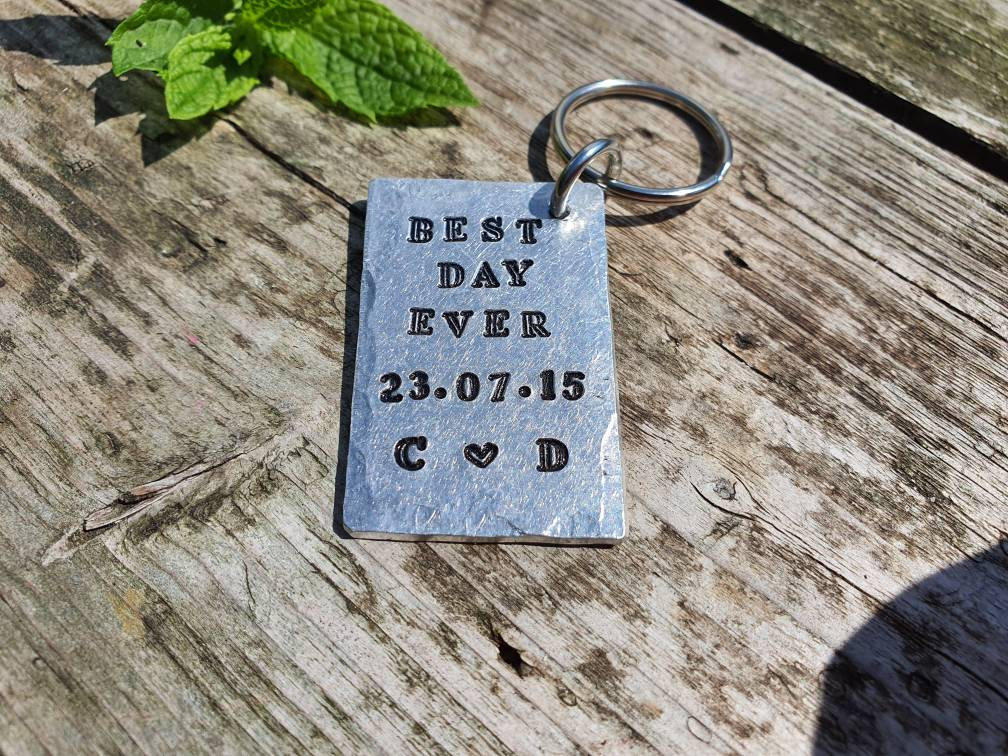 Best Day Ever Ehemann Frau Geschenke Für Männer 6. Hochzeitstag Personalisiert 6 Jahre Schlüsselanhänger Liebe Personalisiert Handmade Love von CoolKeyrings