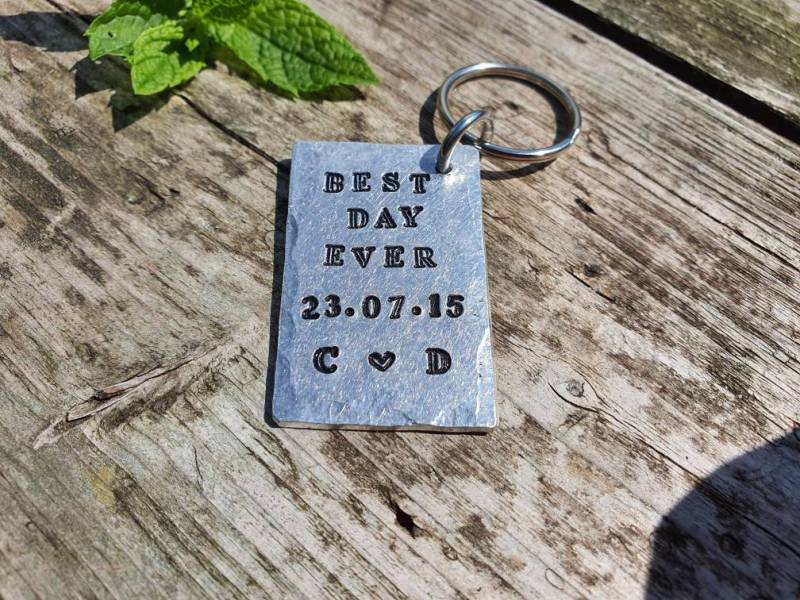 Best Day Ever Ehemann Frau Geschenke Für Männer 6. Hochzeitstag Personalisiert 6 Jahre Schlüsselanhänger Liebe Personalisiert Handmade Love von CoolKeyrings