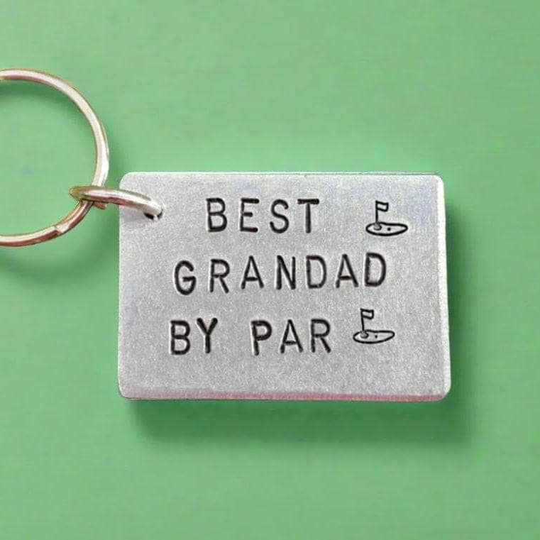 Bester Grandad Durch Par Keychain Golf-Geschenke Für Ihn Geburtstags-Großvater-Geschenk-Golf-Weihnachtsgeschenke Opa-Handgemachter von CoolKeyrings