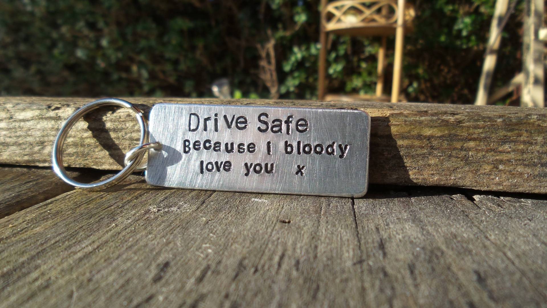 Fahren Sie Sicher, Ich Blute, Liebe Dich, Geschenke Für Ihn, Ihren Freund, Freundin, Ehemann, Frau, Schlüsselbund von CoolKeyrings