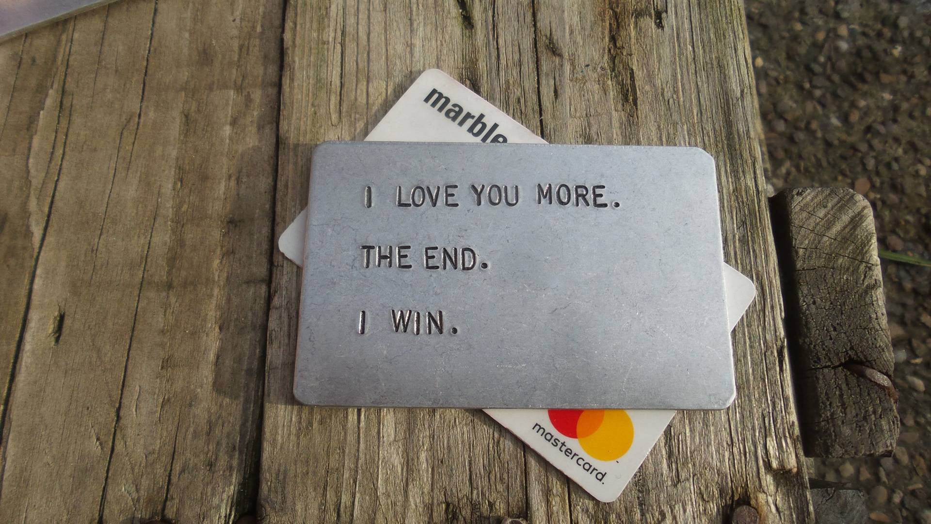 I Love You More The End Win Wallet Insert Freund Lustige Geschenke Für Männer Alternative Valentinstag 2024 Karte Personalisiert Geburtstag Ihn von CoolKeyrings