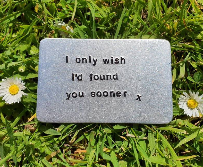 I Only Wish I'd Found You Sooner Boyfriend Freundin Hochzeitstag Geschenke Für Ihn Soulmate Ehemann Frau Liebe Geldbörse Einleger Karte Silber von CoolKeyrings