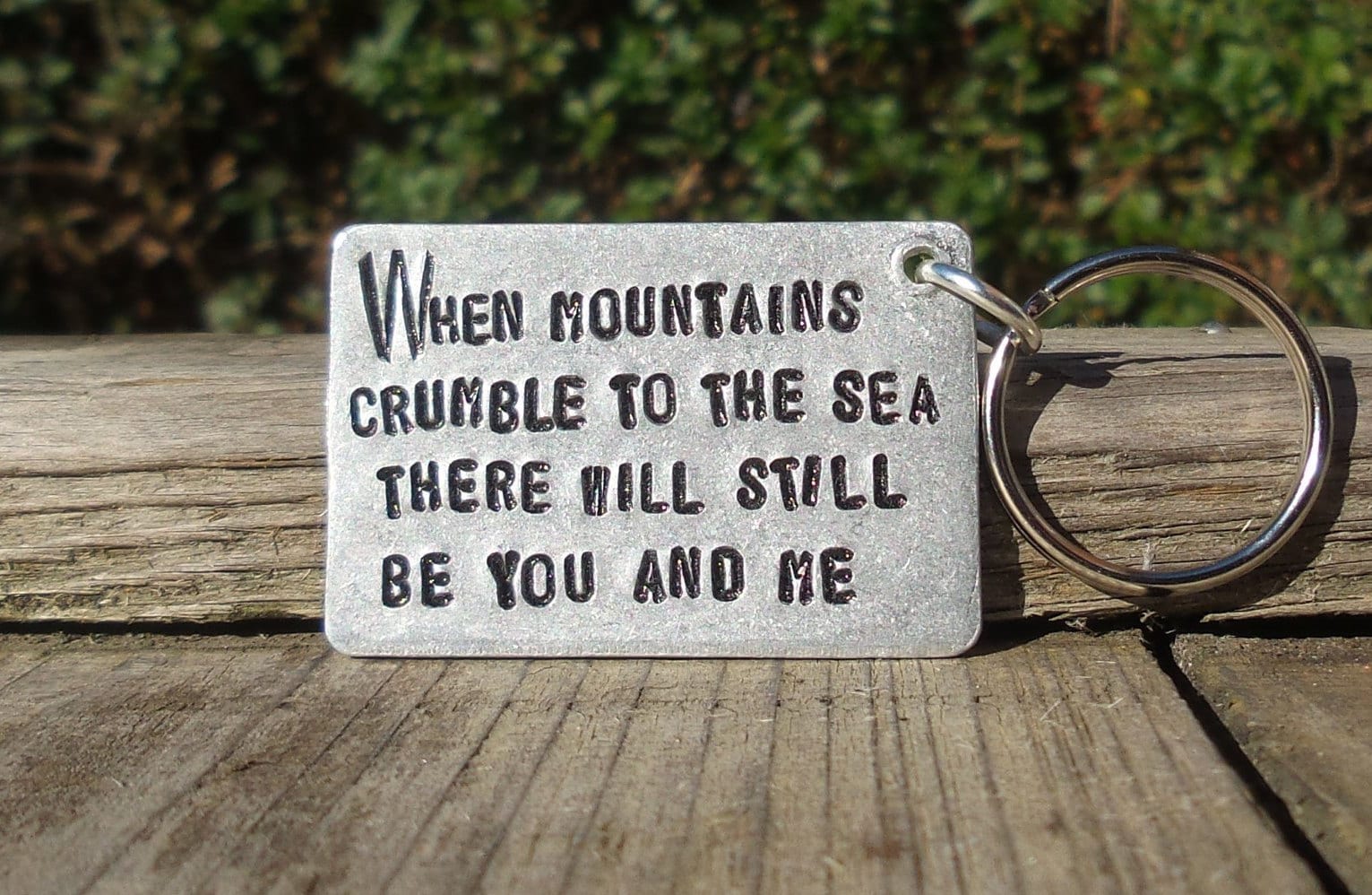 Wenn Berge Zum Meer Bröckeln, Werden Sie Und Ich Immer Noch Sein Led Zeppelin Schlüsselanhänger Geschenk Jubiläum Lyrics Song Frau Ehemann Papa von CoolKeyrings