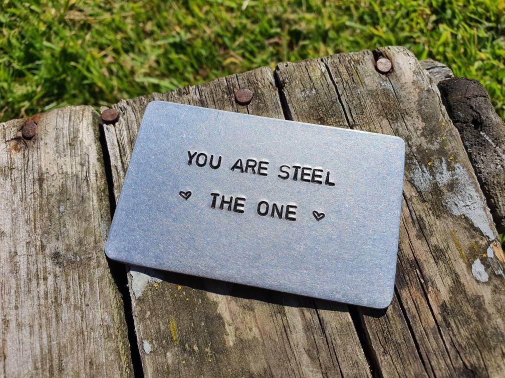 You Are Steel The One Portemonnaie Einleger Karte 11. Hochzeitstag Geschenk Für Männer Sie Frau Ehemann Personalisierte Andenken 11 Jahre von CoolKeyrings