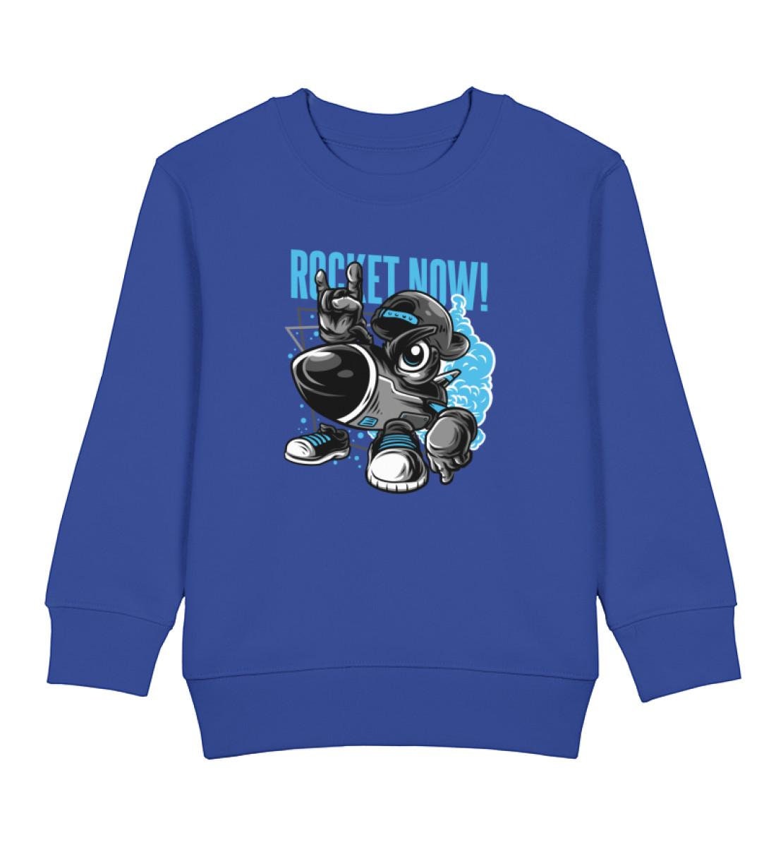 Cartoon Streetwear Rocket Now Kinder Pullover Sweatshirt Bio Baumwolle Hochwertig Langlebig - Mini Changer 2.0 St/St Sh von CoolKidsBeWild
