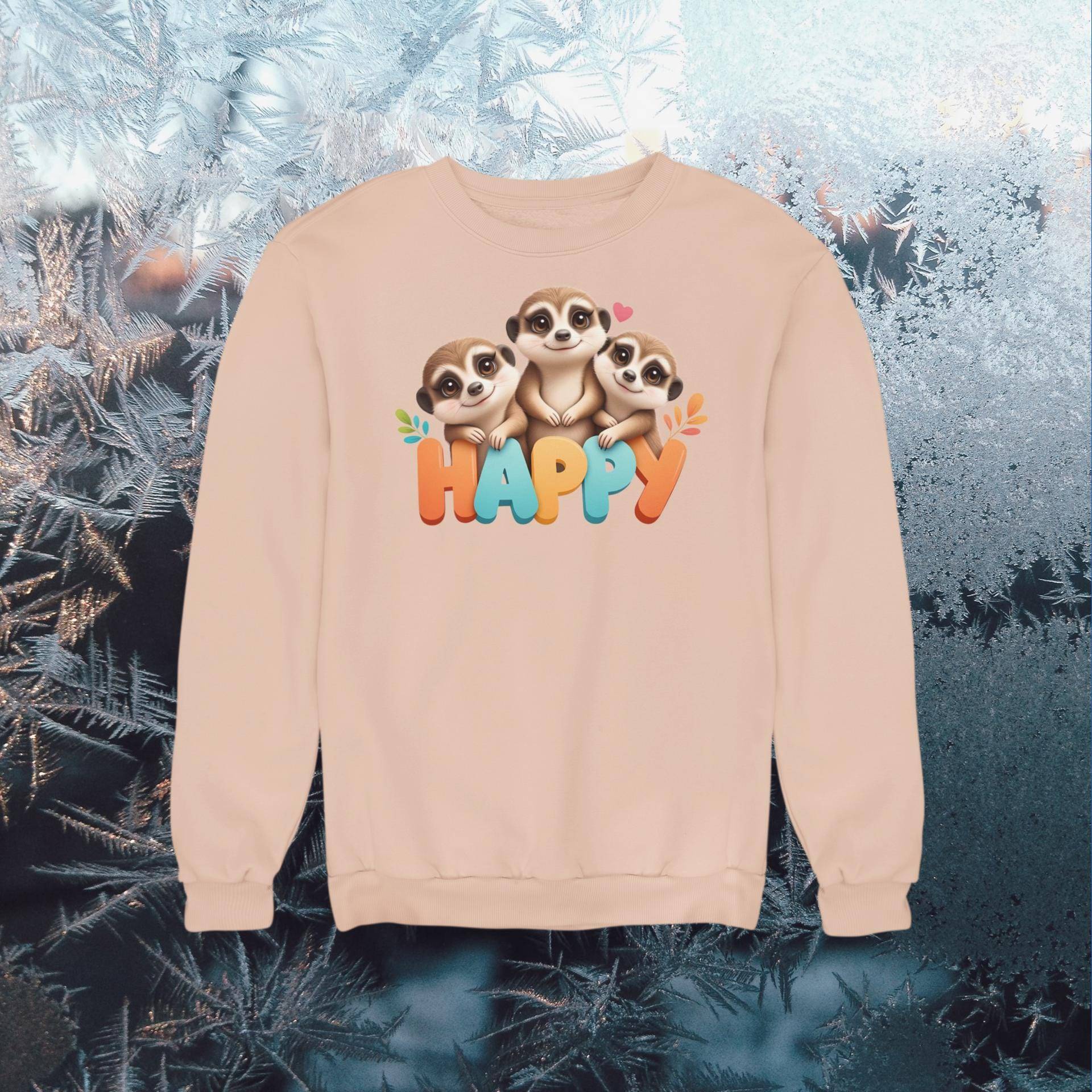 Happy Erdmännchen Kinder Pullover Sweatshirt Bio Baumwolle Hochwertig Langlebig - Mini Changer 2 St/St Sh von CoolKidsBeWild