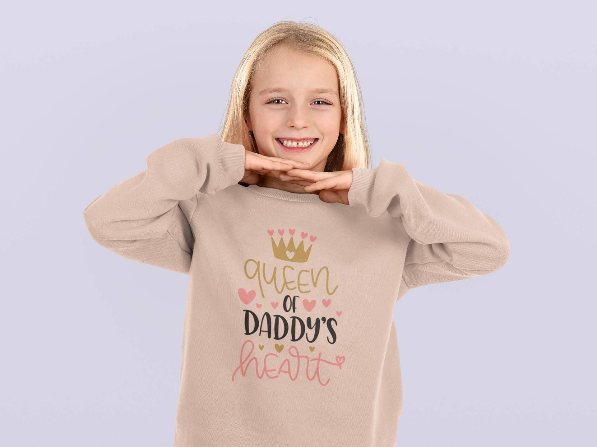 Queen Of Daddys Heart Kinder Pullover Sweatshirt Bio Baumwolle Hochwertig Langlebig - Mini Changer 2.0 St/St Sh von CoolKidsBeWild