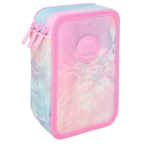 CoolPack XXL Federtasche Federmappe 3-Fach Schulstiftetui, dreifaches Federmäppchen, Federmäppchen für Mädchen, Kosmonaut von CoolPack