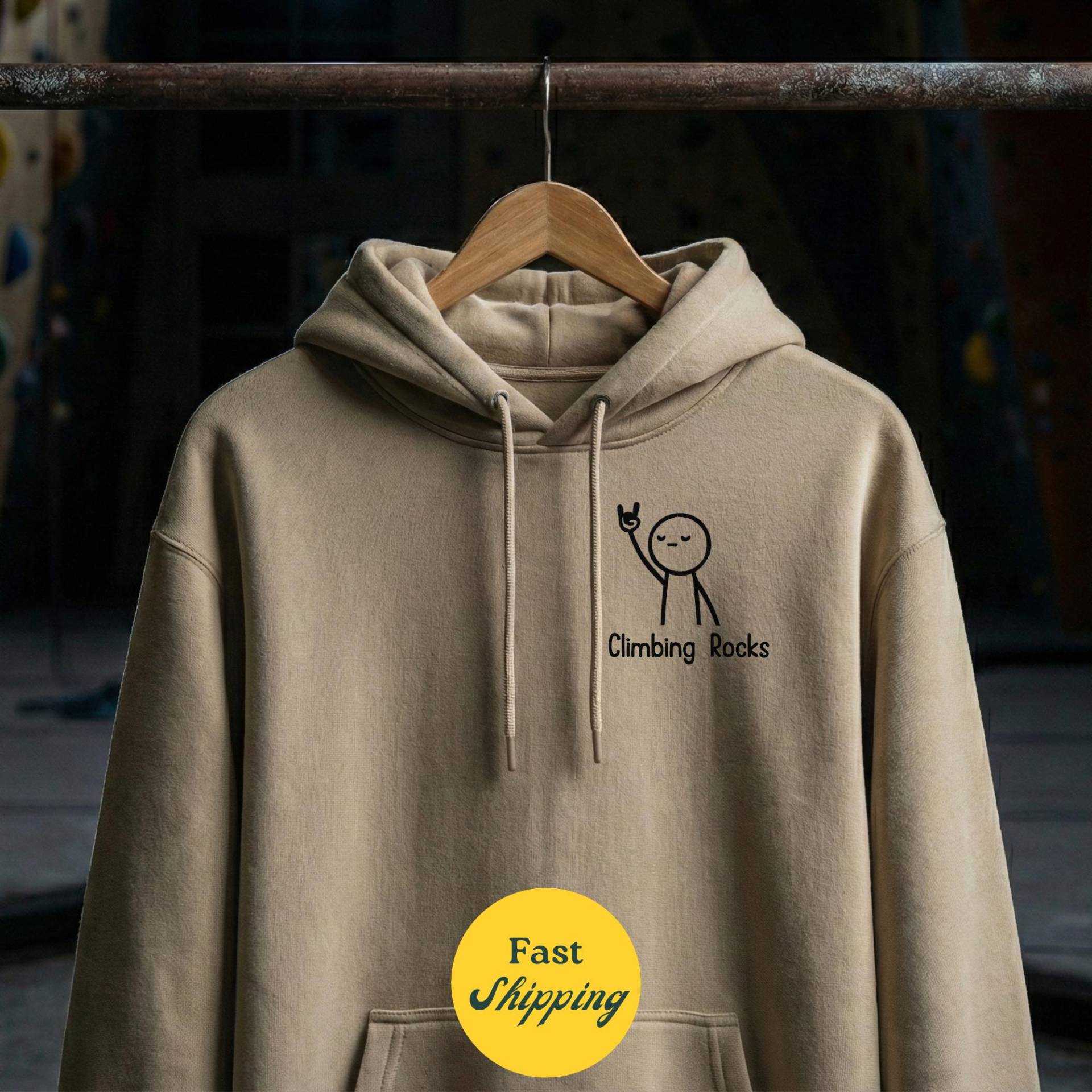 Rock Klettern Hoodie, Felsen Sweatshirt Für Kletterer Und Bouldern Liebhaber, Geschenk von CoolParentCollective
