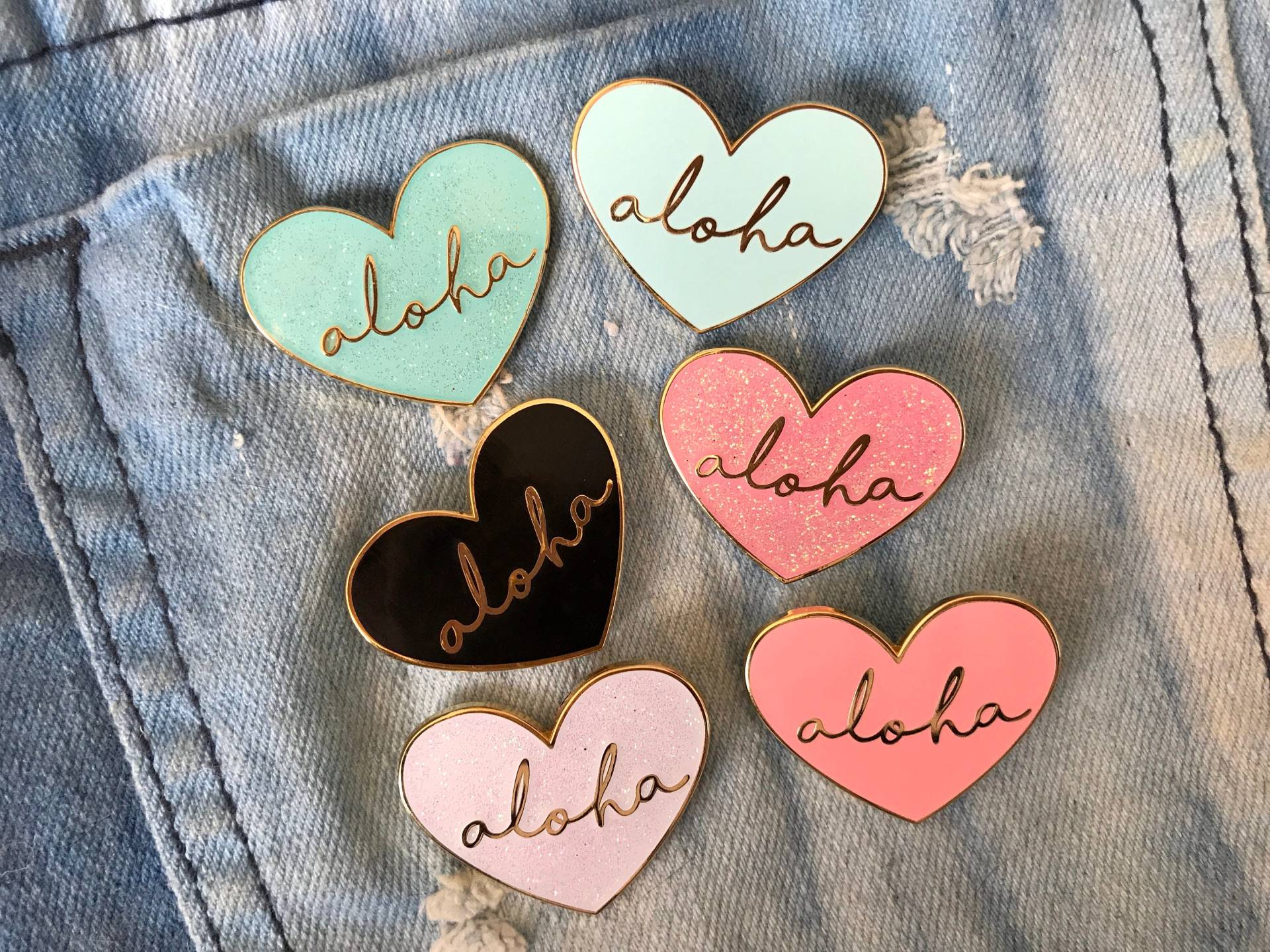Aloha Herz Emaille Pin Aloha Herz Emaille Pin von CoolQueenCollective