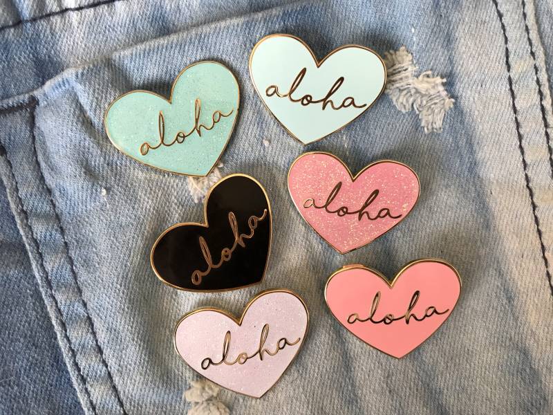 Aloha Herz Emaille Pin von CoolQueenCollective