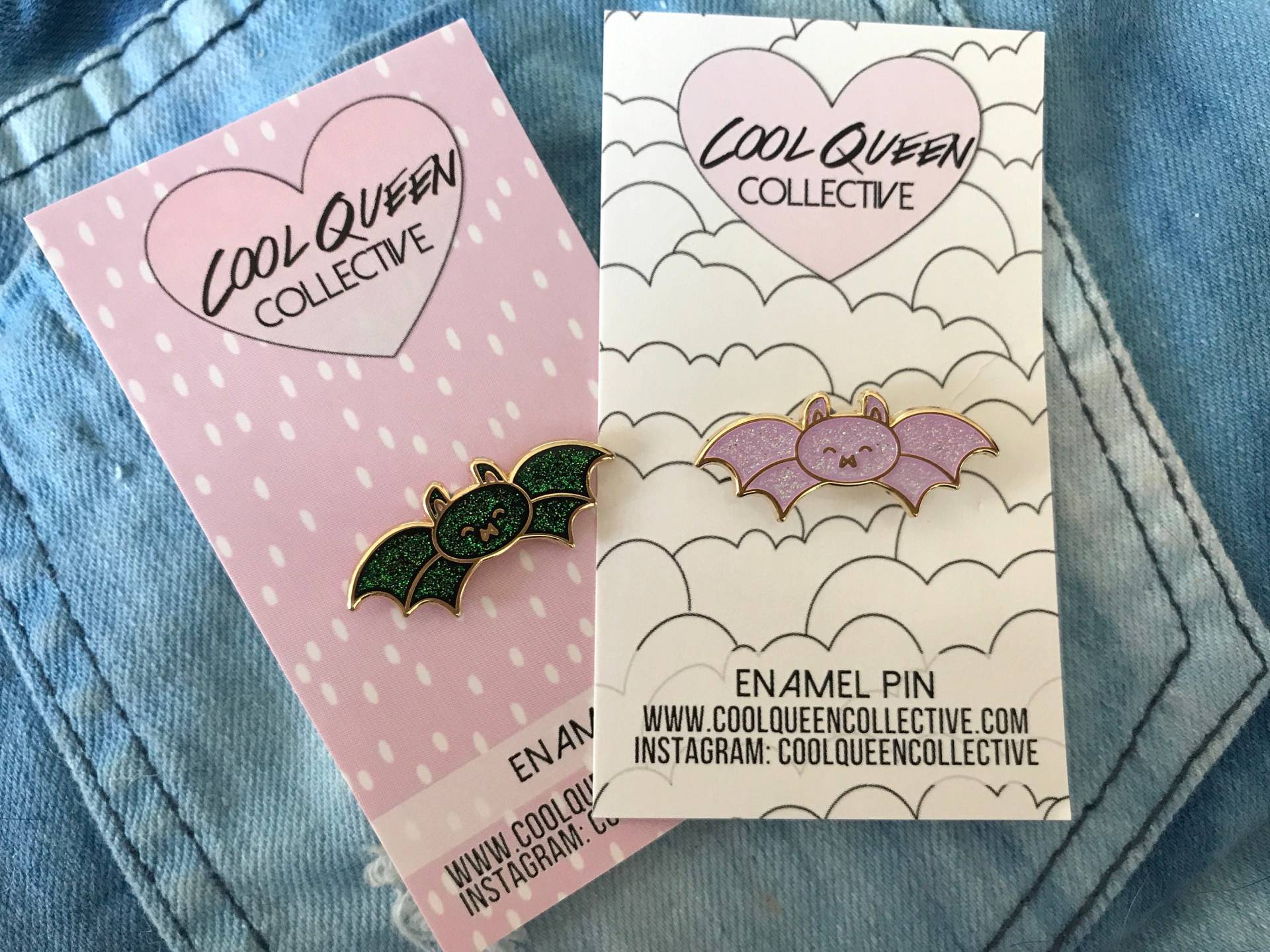 Fledermaus Glitter Halloween Emaille Pin Fledermaus Glitter Halloween Emaille Pin von CoolQueenCollective