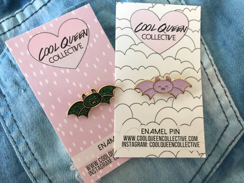 Fledermaus Glitter Halloween Emaille Pin Fledermaus Glitter Halloween Emaille Pin von CoolQueenCollective