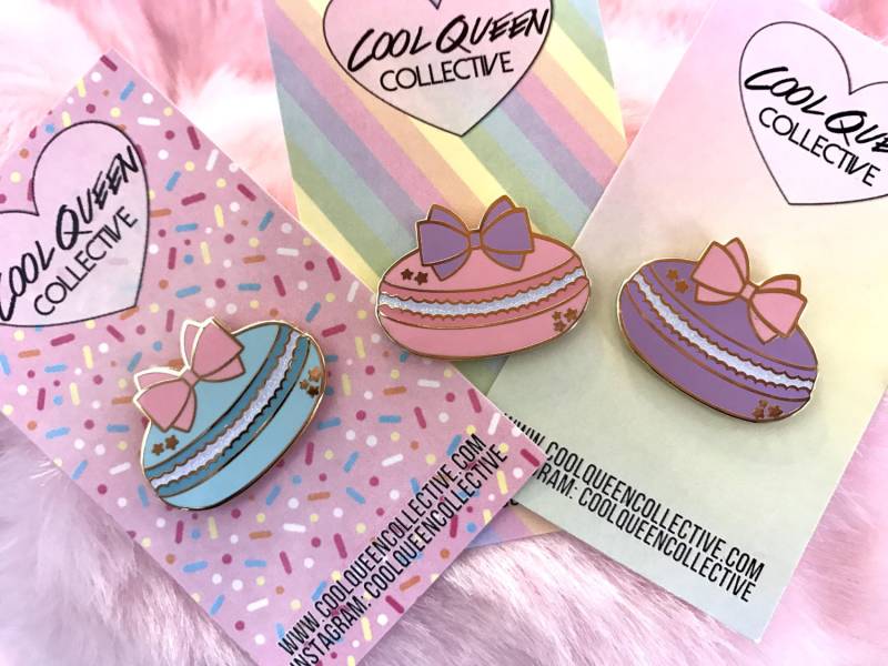 Macaron Schleife Glitter Harte Emaille Pin Macaron Schleife Glitter Harte Emaille Pin von CoolQueenCollective
