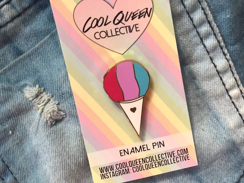 Rasieren Eis/Schnee Kegel Emaille Pin von CoolQueenCollective