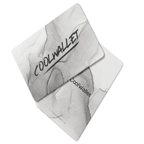 CoolWallet Go-NFC Crypto Wallet Batteriefreier Kühlspeicher für Bitcoin & Ethereum (Marmor Mist) von CoolWallet