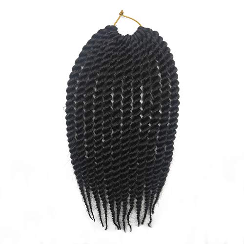 Coolbers 18 Inch Havana Mambo Twist Braids Crochet Hair Extensions Synthetic Crochet Braids Handmade Twist Braids for Women (12 Inch, 4) von Coolbers