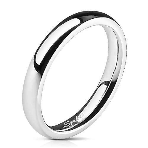 Tapsi´s Coolbodyart® Unisex Edelstahl Ring 3mm breit silber Klassischer Ehering hochglanz poliert 57 (18) von Tapsi´s Coolbodyart