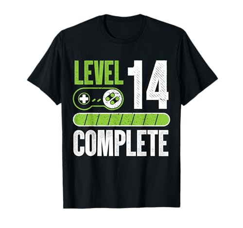 14. Geburtstag Geschenk Junge Mädchen Gamer Zocker Level 14 T-Shirt 14. Geburtstag Geschenk Junge Mädchen Gamer Zocker Level 14 T-Shirt von Coole 14.Geburtstag Geschenke Jugendliche 14 Jahre