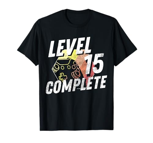 15. Geburtstag Geschenk Junge Mädchen Gamer Zocker Level 15 T-Shirt 15. Geburtstag Geschenk Junge Mädchen Gamer Zocker Level 15 T-Shirt von Coole 15.Geburtstag Geschenke Jugendliche 15 Jahre