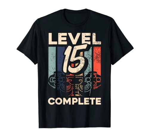 15. Geburtstag Geschenk Junge Mädchen Gamer Zocker Level 15 T-Shirt 15. Geburtstag Geschenk Junge Mädchen Gamer Zocker Level 15 T-Shirt von Coole 15.Geburtstag Geschenke Jugendliche 15 Jahre