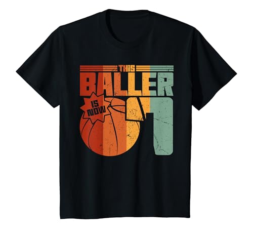 Kinder 7. Geburtstag Basketball Spieler 7 Jahre alt Jungs Männer T-Shirt von Coole Basketball Geburtstag Designs
