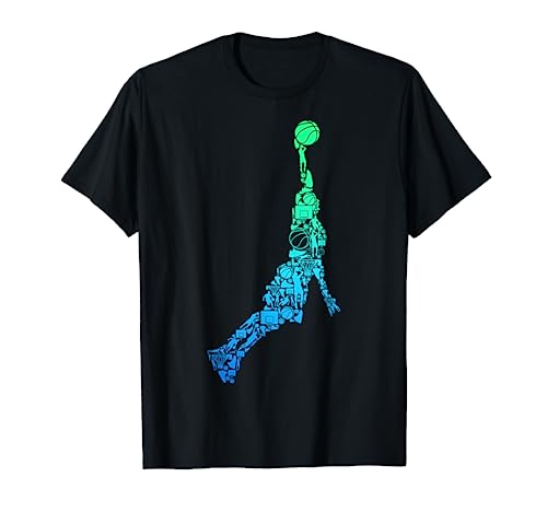 Basketball Basketballer Dunking Jungen Herren Kinder T-Shirt von Coole Basketball Geschenke