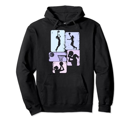 Basketball Basketballerin Mädchen Kinder Damen Pullover Hoodie von Coole Basketball Geschenke