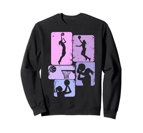 Basketball Basketballerin Mädchen Kinder Damen Sweatshirt von Coole Basketball Geschenke