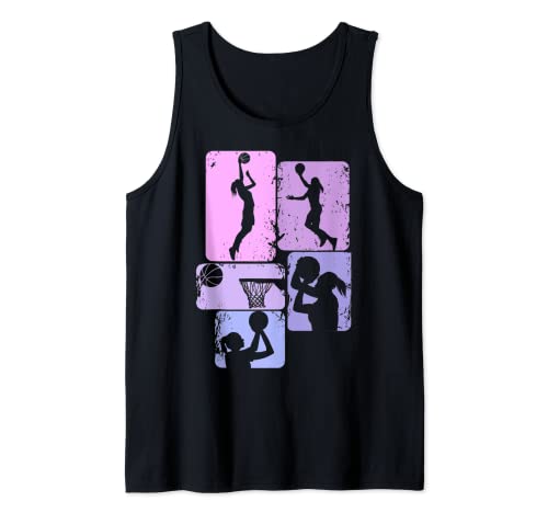 Basketball Basketballerin Mädchen Kinder Damen Tank Top von Coole Basketball Geschenke