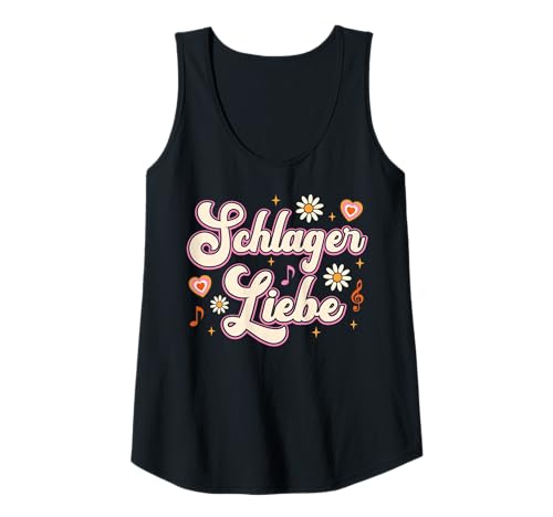 Damen Schlager Liebe Schlager Party Team Tank Top Damen Schlager Liebe Schlager Party Team Tank Top von Coole Designs Für Schlager Party Fans