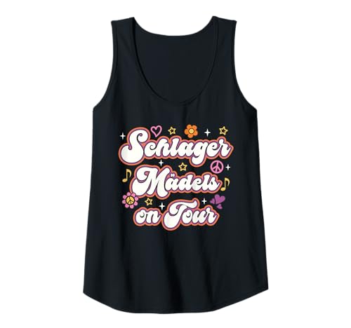 Damen Schlager Mädels On Tour Schlager Party Team Tank Top von Coole Designs Für Schlager Party Fans