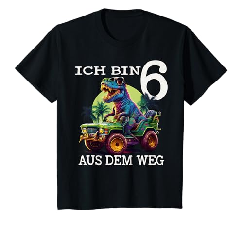 Kinder Jungen Geburtstag Dino Monstertruck ich bin 6 Jahre Kinder T-Shirt Kinder Jungen Geburtstag Dino Monstertruck ich bin 6 Jahre Kinder T-Shirt von Coole Dinosaurier Geburtstags Geschenke Kids
