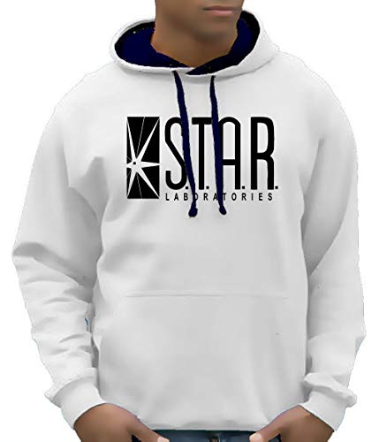 Coole-Fun Herren T-Shirts S.T.A.R. Laboratories, Gr. Small, Weiß von Coole-Fun-T-Shirts