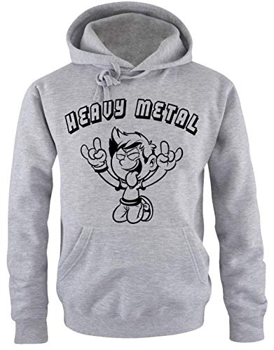 Coole-Fun-T-Shirts Heavy Metal Boy Hoodie GRAU Gr.4XL von Coole-Fun-T-Shirts