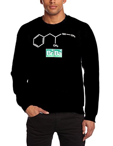 Coole-Fun-T-Shirts Herren Breaking Bad-Heisenberg Original BR BA Formel Sweatshirt, Schwarz, S von Coole-Fun-T-Shirts