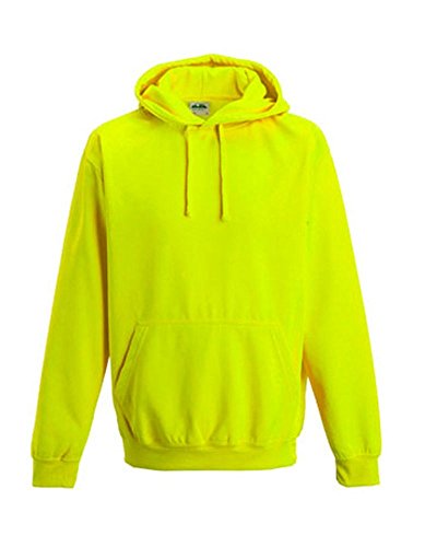 Coole-Fun-T-Shirts Herren Neon Sweatshirt mit Kapuze floureszierend, neongelb, S, 10811_neongelb_GR.S von SIKELO