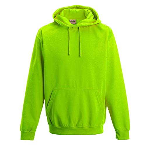 Coole-Fun-T-Shirts Herren Neon Sweatshirt mit Kapuze floureszierend, neongreen, L, 10811_neongreen_GR.L von Coole-Fun-T-Shirts