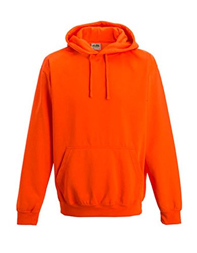 Coole-Fun-T-Shirts Herren Neon Sweatshirt mit Kapuze floureszierend, neonorange, L, 10811_neonorange_GR.L von Coole-Fun-T-Shirts