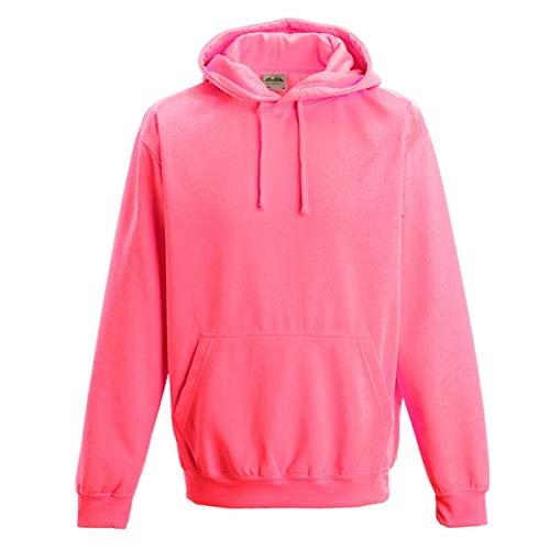 Coole-Fun-T-Shirts Herren Neon Sweatshirt mit Kapuze floureszierend, neonpink, L, 10811_neonpink_GR.L von Coole-Fun-T-Shirts