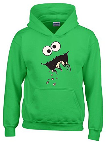 Kekse ! Kinder Sweatshirt mit Kapuze Hoodie Green, Gr.128cm von Coole-Fun-T-Shirts